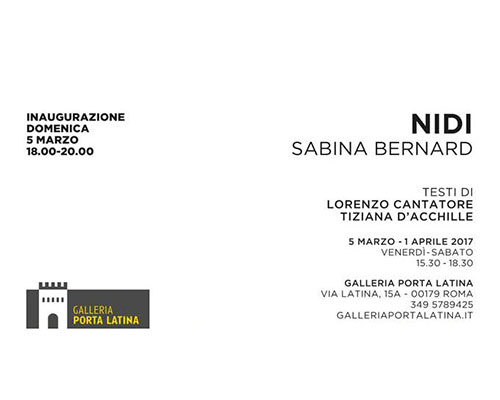 Sabina Bernard mostre personali